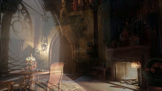 Уютные сцены у камина в Хвартсе