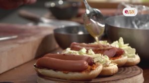 Хот-дог «разделённый» и чалагач | На гриле /57