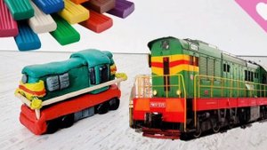 ПОЕЗДА ИЗ ПЛАСТИЛИНА ЧАСТЬ 2