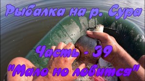 Рыбалка на р. Сура. Часть - 39. "Мало но ловится".