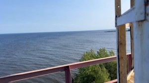 Панорамный вид Онежского озера с маяка "Самбой" #база_отдыха_Форпост_Онега #база_отдыха_на_Онеге