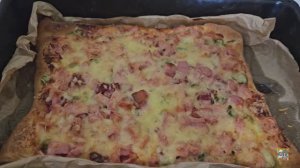 Пицца на слоеном тесте