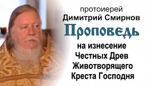 На изнесение Честных Древ Животворящего Креста Господня (2005.08.14). Прот. Димитрий Смирнов