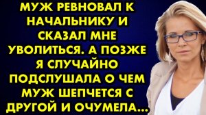 Муж ревновал к начальнику и сказал мне уволиться. А позже я случайно подслушала, о чем муж шепчется