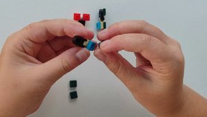 Красный краб, мини робот Лего