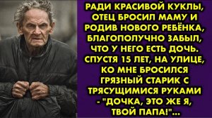 Ради красивой куклы, отец бросил маму и, родив нового ребёнка, благополучно забыл, что у него есть..