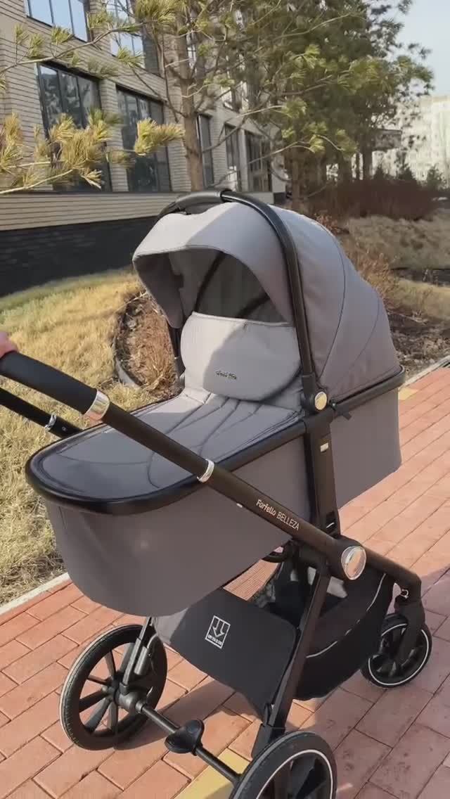 Универсальная коляска 3 в 1 для новорожденных Farfello Belleza! Модель FB-2 смотреть онлайн