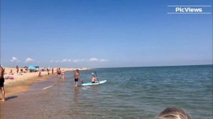 Анапа Витязево сегодня 12 августа 2025. Обстановка на пляже море и погода сейчас в Анапе. Сезон 2025