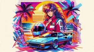 Summer Racer - Synthwave Song-(1080p30)