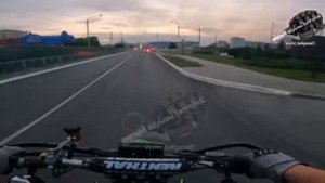 Погоня ДПС за питбайкером в Белгороде. Вежливый нарушитель