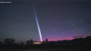 Таинственный Луч Света Пронзивший Небо