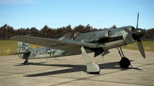 Ta-152A H-1 Истребитель (Германия). Запуск двигателя. Симулятор "IL-2 Sturmovik Great Battles".