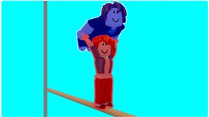 Проходим игру командные головоломки с моим другом в ROBLOX