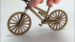 Деревянный конструктор  Мини-велосипед МТВ jn KUDRIAVSKIY. Сборная деревянная модель