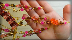 Ловец солнца - Подвеска из бусин - Украшение для сада своими руками