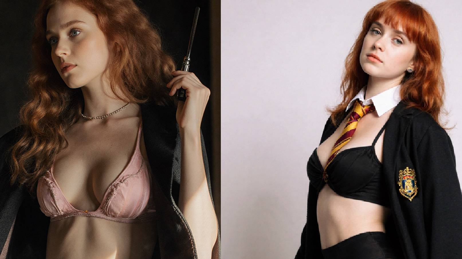 Горячий косплей на Гермиону смотреть онлайн