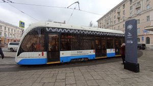 Поездка на Новогоднем трамвае 71-931М "Витязь-МОСКВА" по маршруту №3 (15.02.2025). №31367