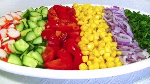 Минутный салат "Жду гостей" всего за 5 минут.