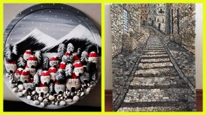 Панно и картины из гальки: морской бриз в вашем интерьере 🌊🖼️