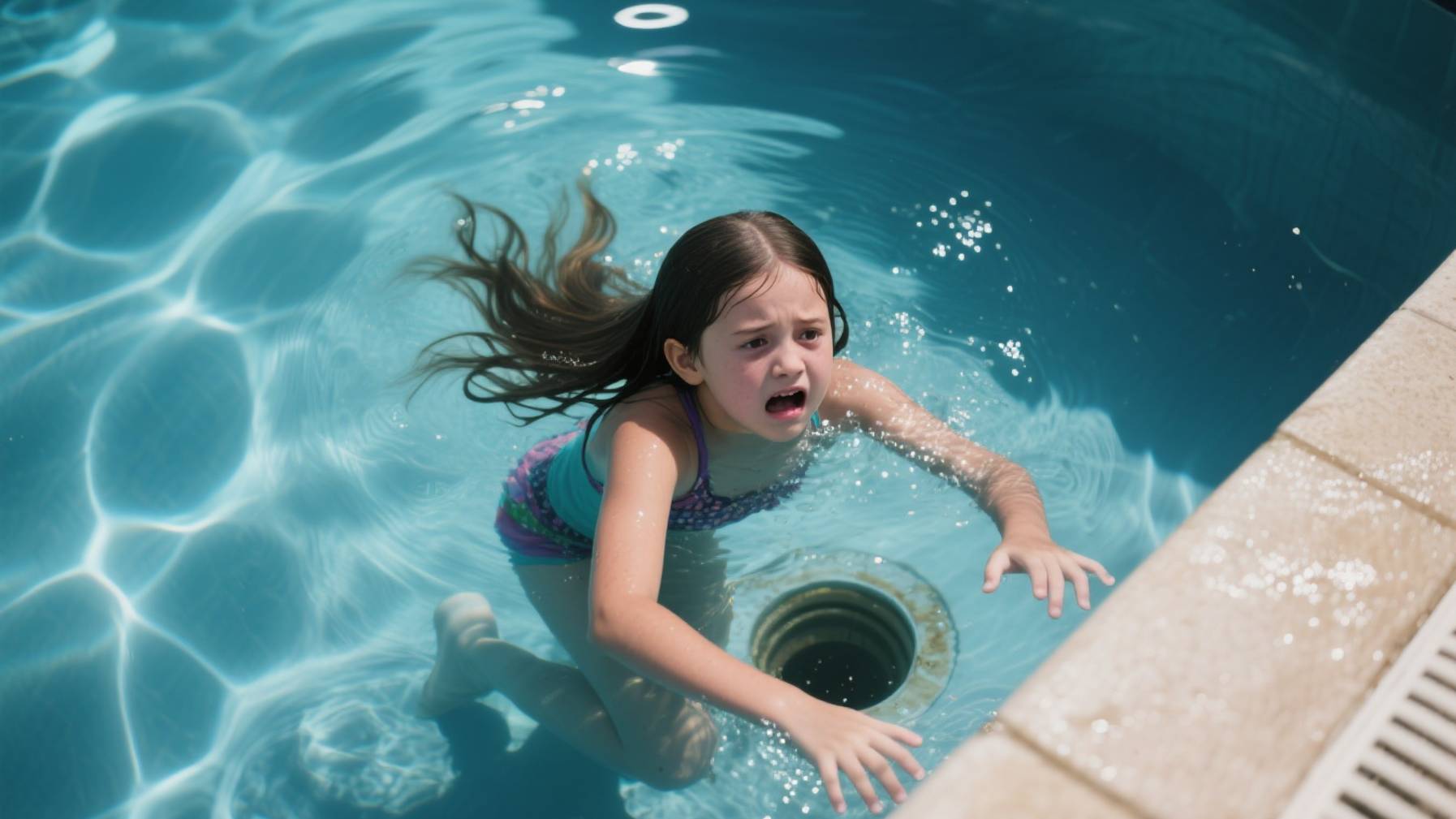 Девочка 12-лет застряла в боссейне из-за попадания волос в сливную трубу смотреть онлайн