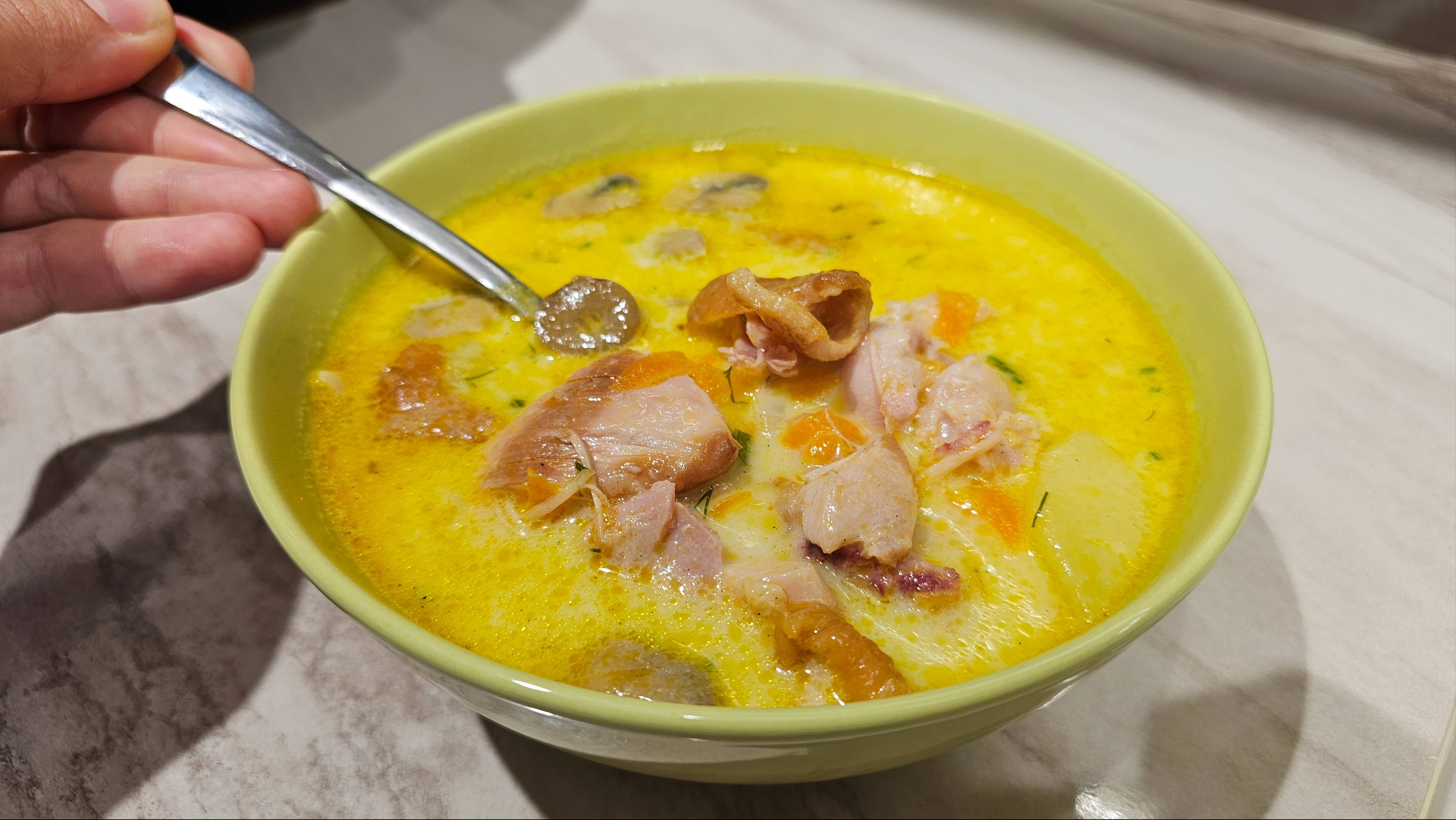 Сырный Суп с Копченой Курицей смотреть онлайн