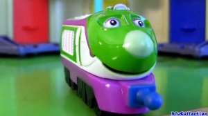 8 Chuggington diecast trains Wilson, Koko, Frostini, Mtambo, Frostini, Irving, old puffer pete.mp4