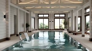 Интерьер SPA-комплекса Усадьба с бассейном и банями — авторский проект Александры Петуниной