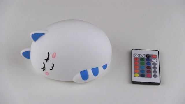 Обзор светильника-ночника ЭРА NLED-415 (LED-кот на пульте управления) смотреть онлайн