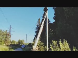 Освещение в СНТ из профильной трубы