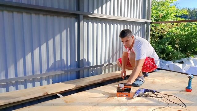 Строительство беседки своими руками .
9,10,11 день .