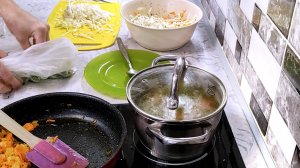 Влог. Готовлю одновременно несколько блюд. Вечерняя прогулка.