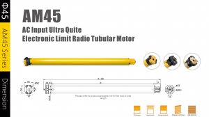 Серия электроприводов АМ45 от A-OK (Инструкция на русском в описании)