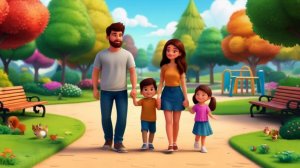 Музыкальный мультик для детей. Большая семья