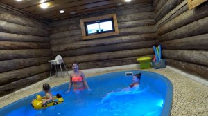День рождения Есении в ЭКО бане с бассейном