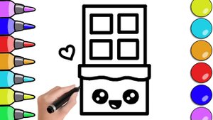 Как Нарисовать Каваии Шоколад ЛЕГКИЙ урок для НАЧИНАЮЩИХ