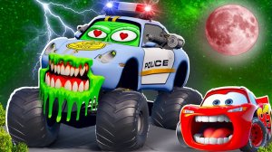 🔥⭐МУЛЬТФИЛЬМЫ ПРО МАШИНКИ МОЛНИЯ МАКВИН И ЕГО ПОДРУГА САЛЛИ 🔥⭐ПОЛИЦЕЙСКАЯ МАШИНА