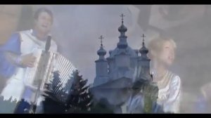 Церковь белая с голубым