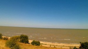 Таганрогский залив, вид сверху.