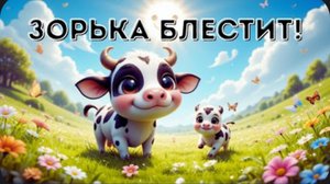 🐄✨ Му-му-му! Самая ласковая подружка луга приглашает всех на солнечную прогулку! ✨☀️