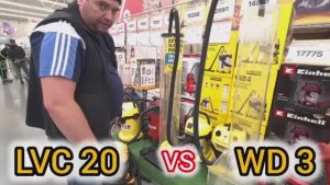 Экспресс тест строительных пылесосов WD3 vs LVC20