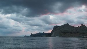 Красивые закаты над морем - Судак (Крым).