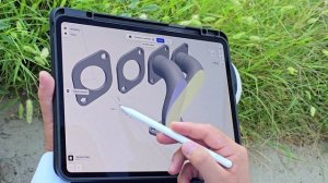 Modeling exhaust manifold on iPad #ipad