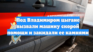 Под Владимиром цыгане вызвали машину скорой помощи и закидали ее камнями