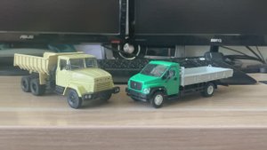 Обзор моделей КрАЗ-6510 и Газон Next C41R33 в масштабе 1/43 от НАШ АВТОПРОМ