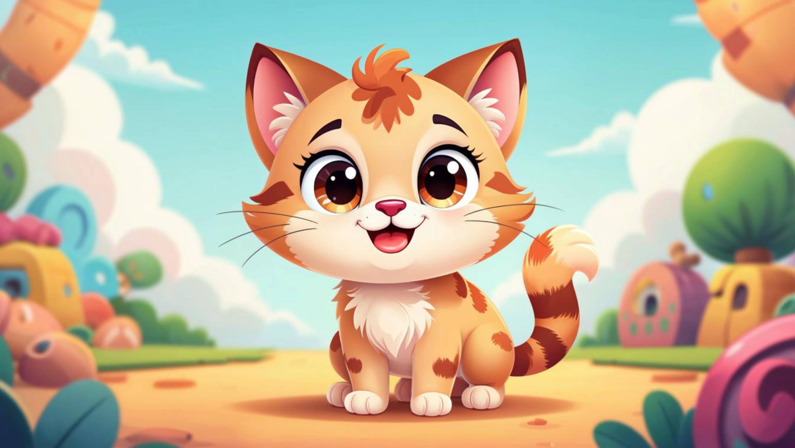 Развивающий мультфильм - песенка для детей "Котёнок" | Познавательный мультик для малышей | Детям смотреть онлайн