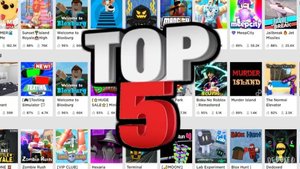 Топ 5 игр в Roblox !!! видео от leke