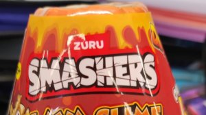 распаковка zuru smeshers лава слайм