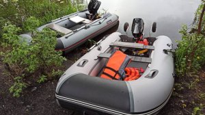 Р.Охта на двух лодках ПВХ