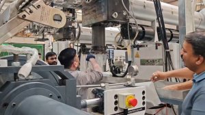 Очистка фильтра расплава на линии RRPlast для производства ленты ПЭТ 2000кг/ч