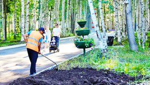 Реконструкция парка Победы в Нижневартовске - на финальной стадии